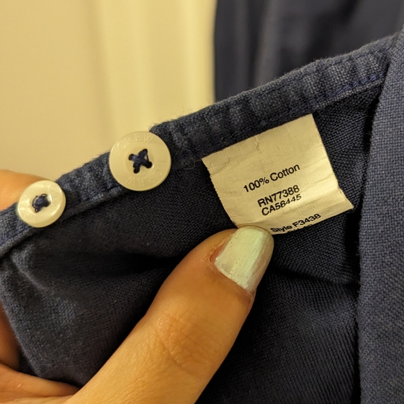 Navy Oxford cloth button down - Picture 3 of 3